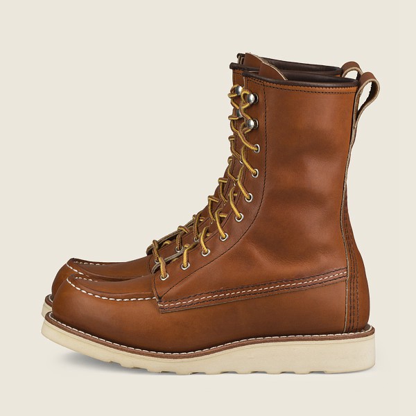 Womens Red Wing 8-inch Moc - Tall Legacy Athletics - Heritage Boots Brown - JBX319620